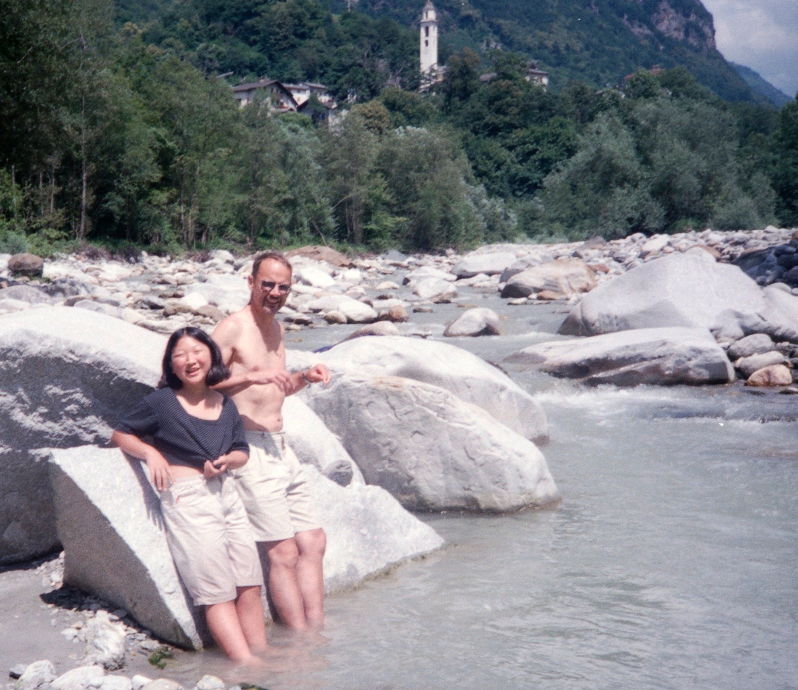 Mig og far ved floden